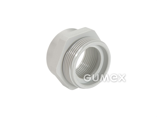 Verschraubung für Verbindungsstecker AK 167, AG M20x1,5, IG PG13,5, PVC, PA6 Glasgewebe, grau, 